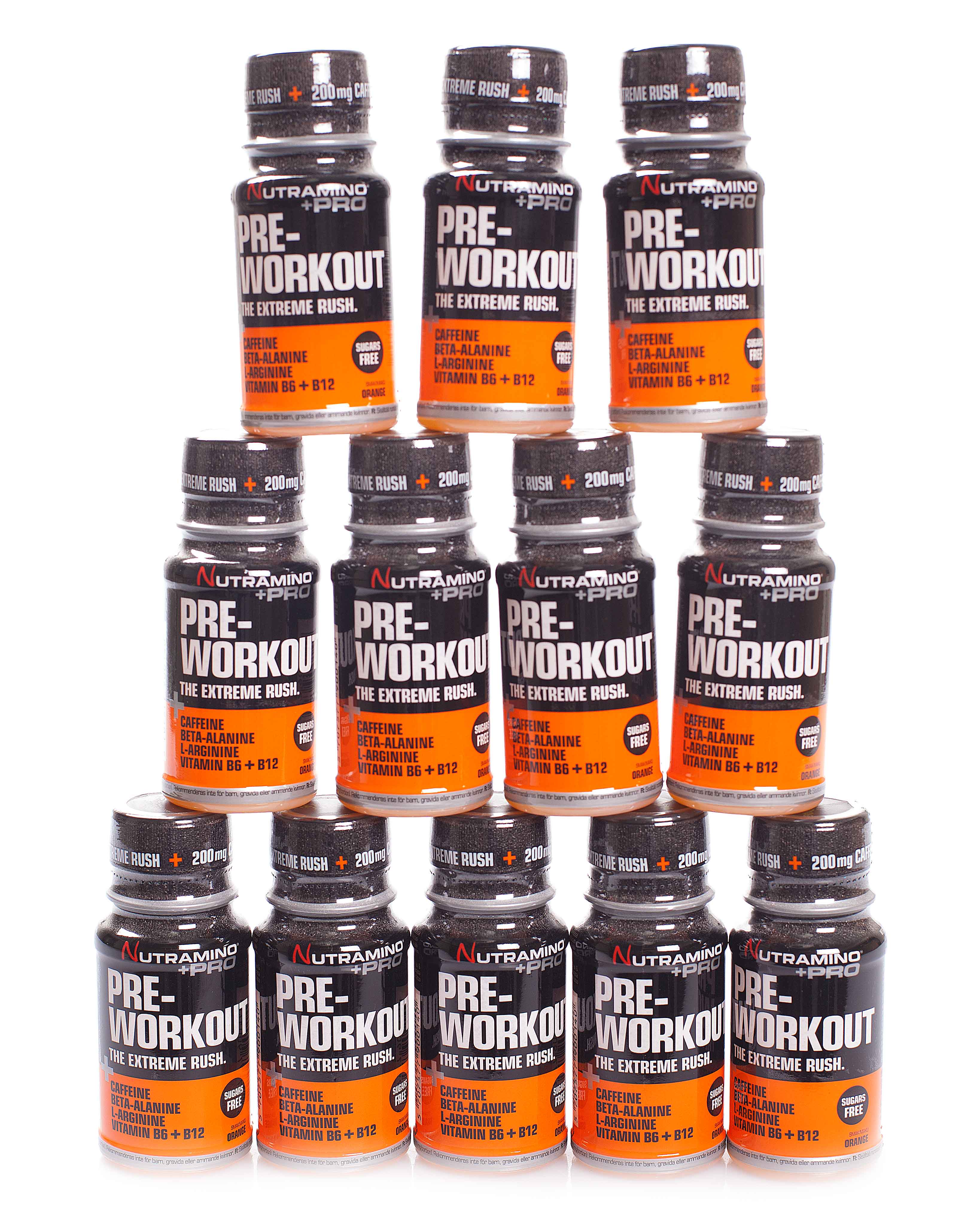 Nutramino +Pro PreWorkout Shot Orange 60ml 12 stk Tights.no