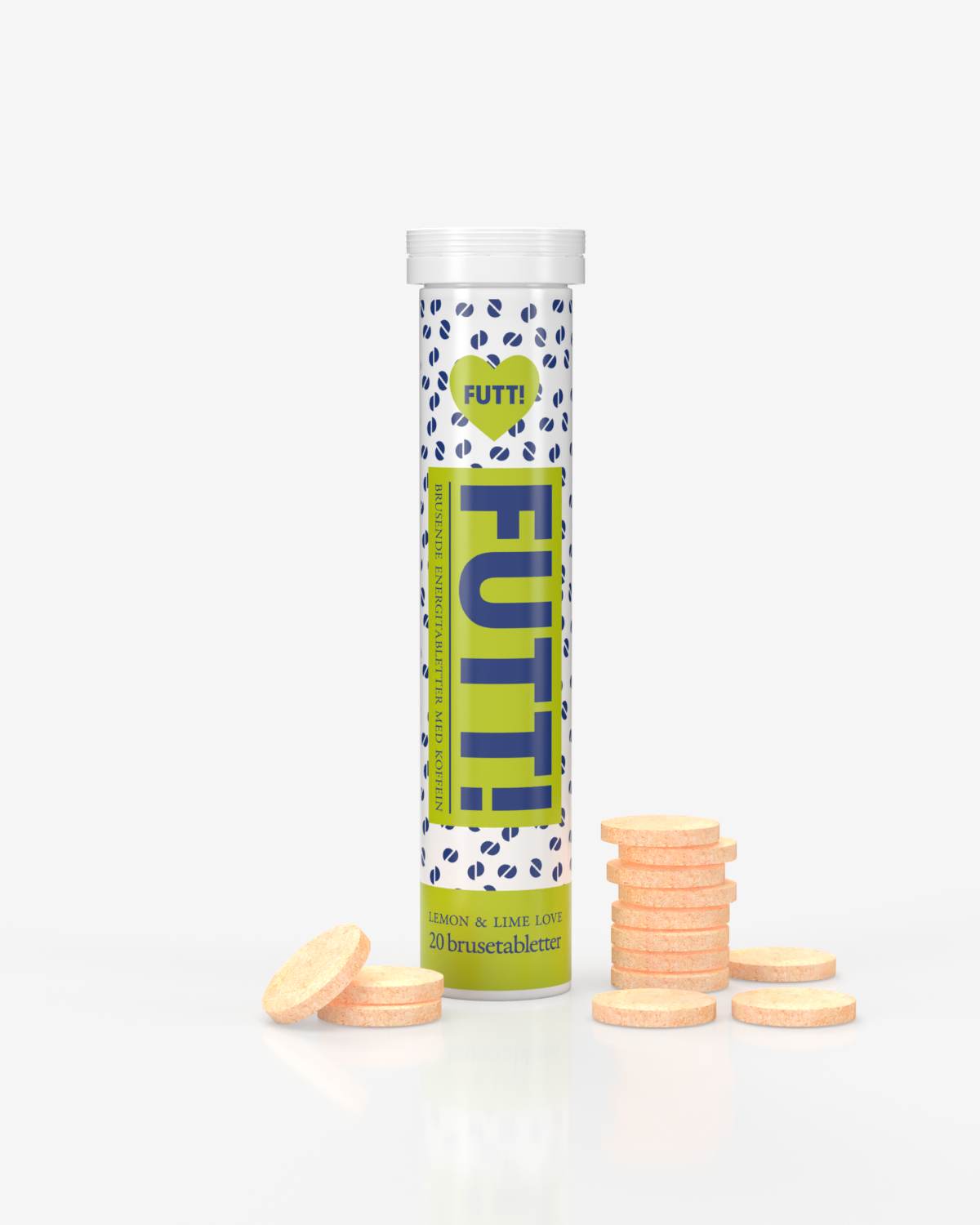 FUTT Brusetabletter m/ Koffein - Lemon Lime Love