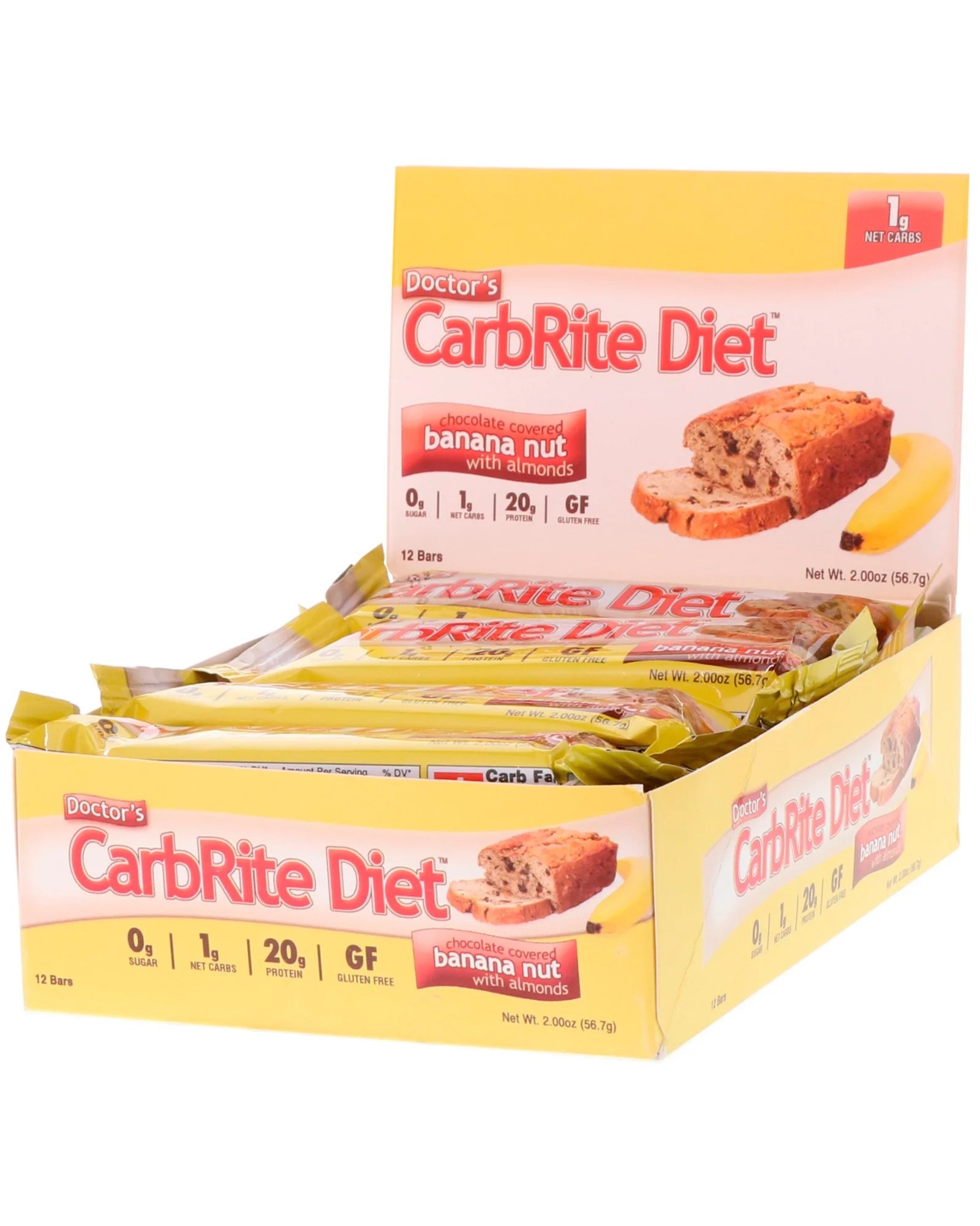 Universal Carbrite Protein Bar Banana Nut 12x57g