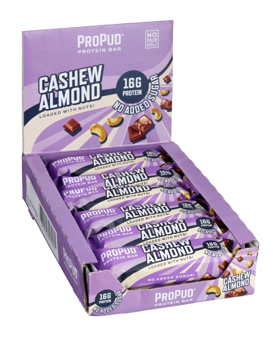 NJIE ProPud Protein Bar - Cashew Almond 12x55g