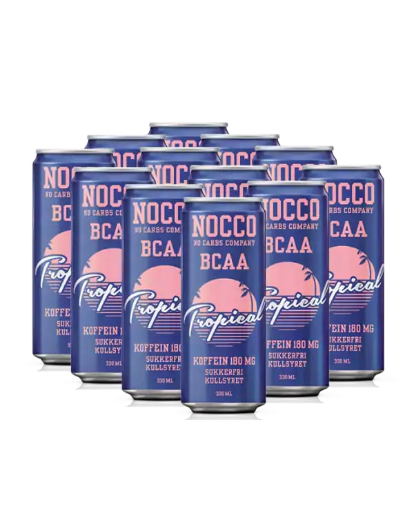 NOCCO BCAA Tropical 12x330ml - Tolvpakning!