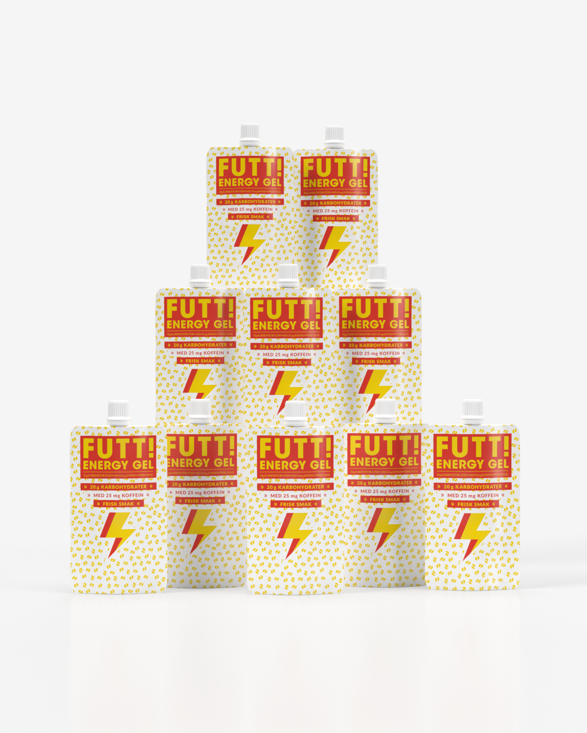 FUTT Caffeine, Energy &amp; Electrolytes Gel 10x50g - TIPAKNING - DATODEAL