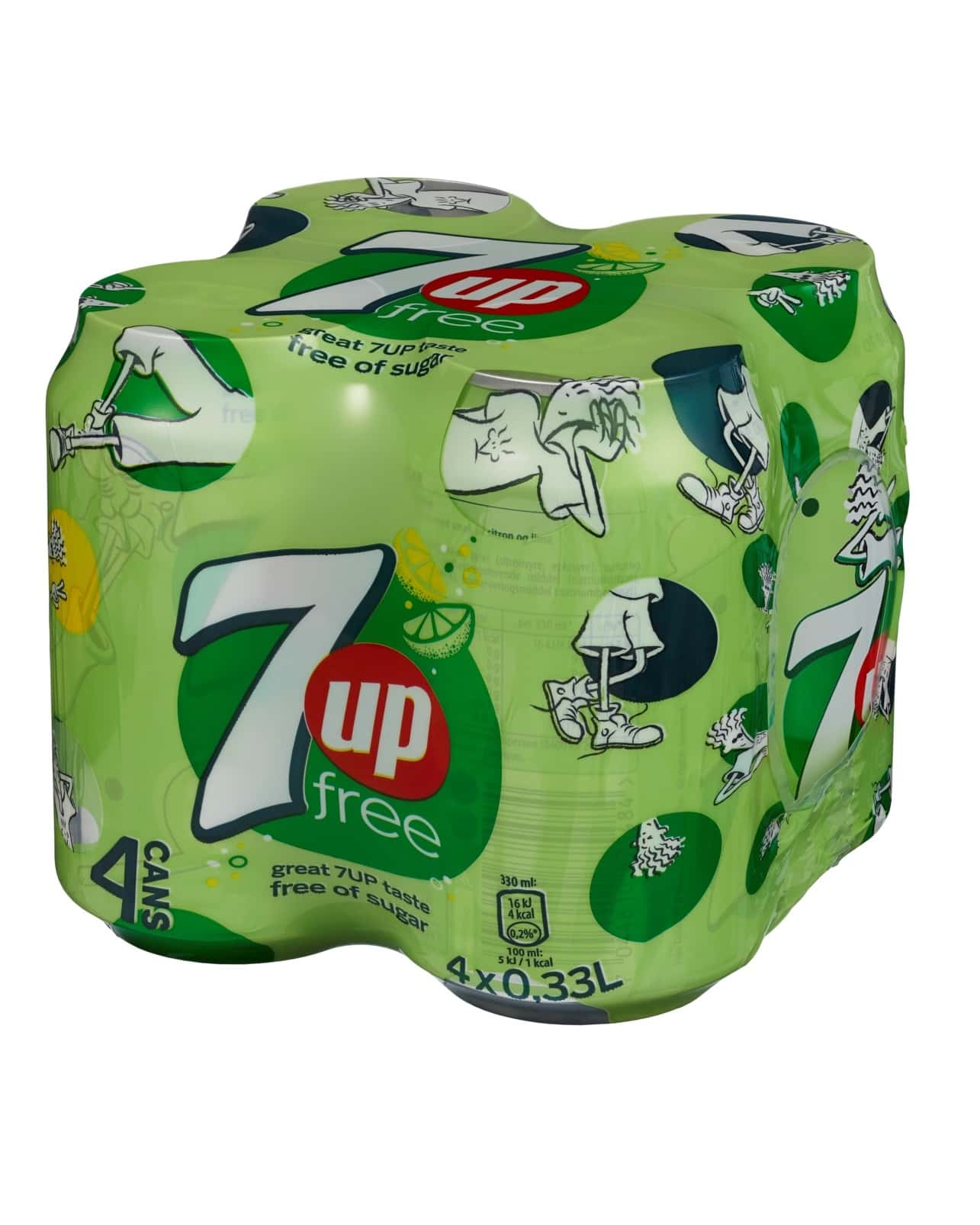 7UP Free 4x0,33 l