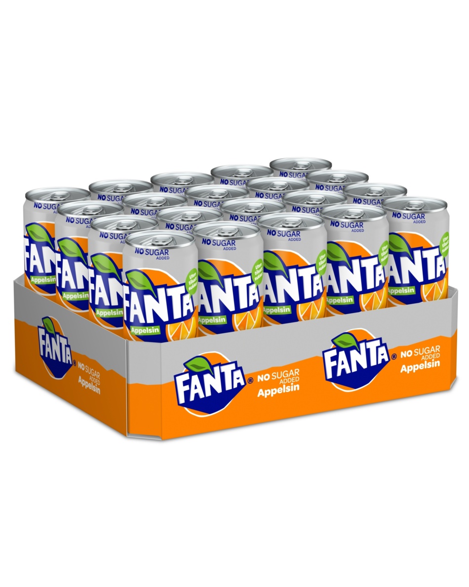 Fanta Appelsin No Sugar 20x330ml