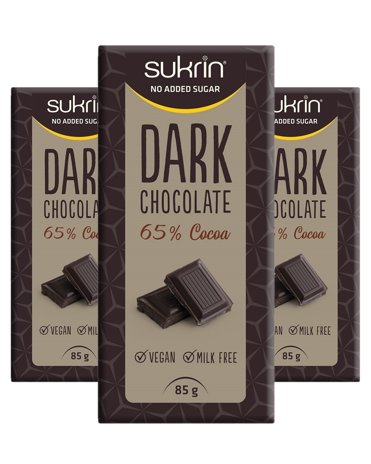 Funksjonell Mat Sukrin Dark Chocolate 3x85g