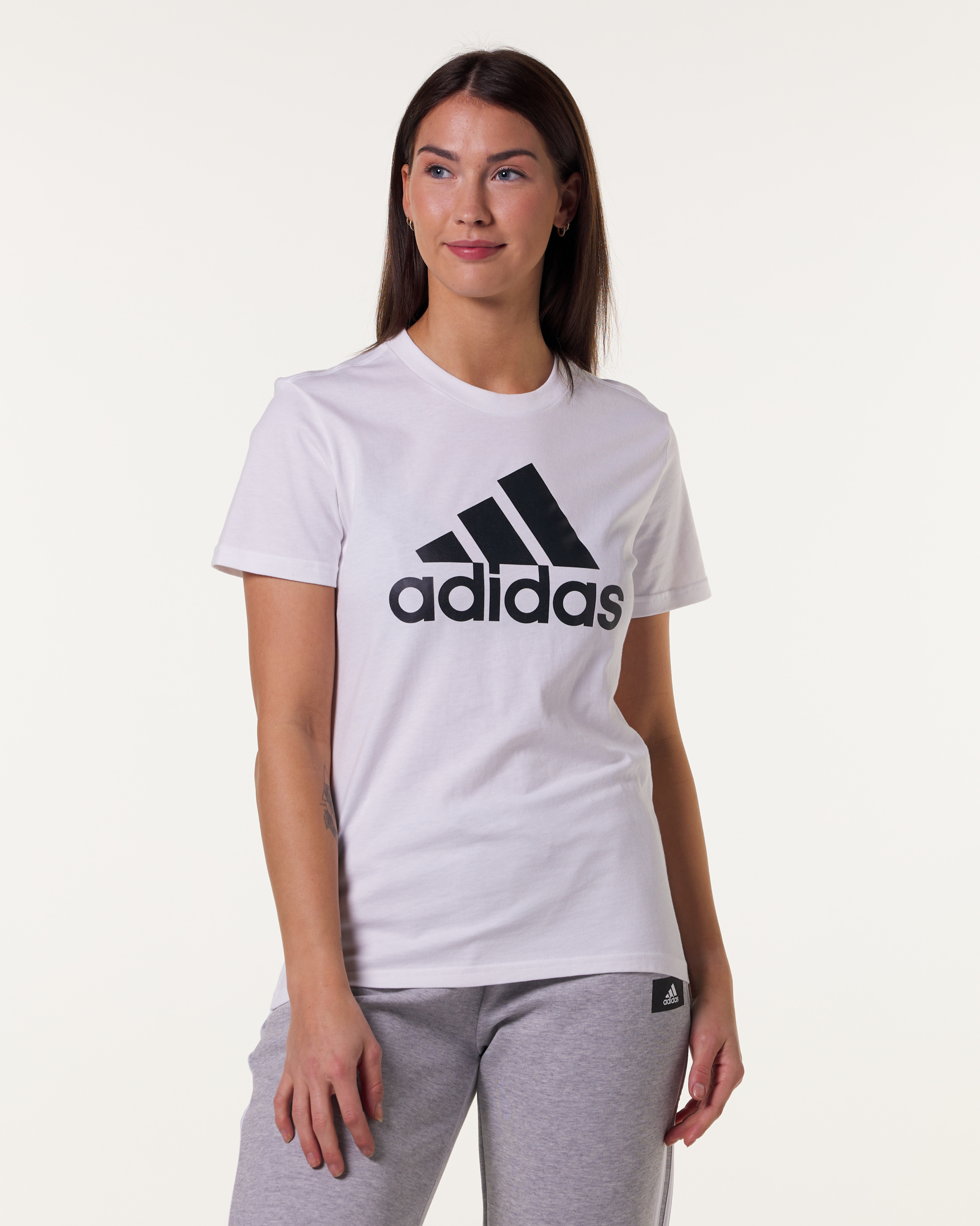 Adidas Logo Tee White Essentials Loungewear