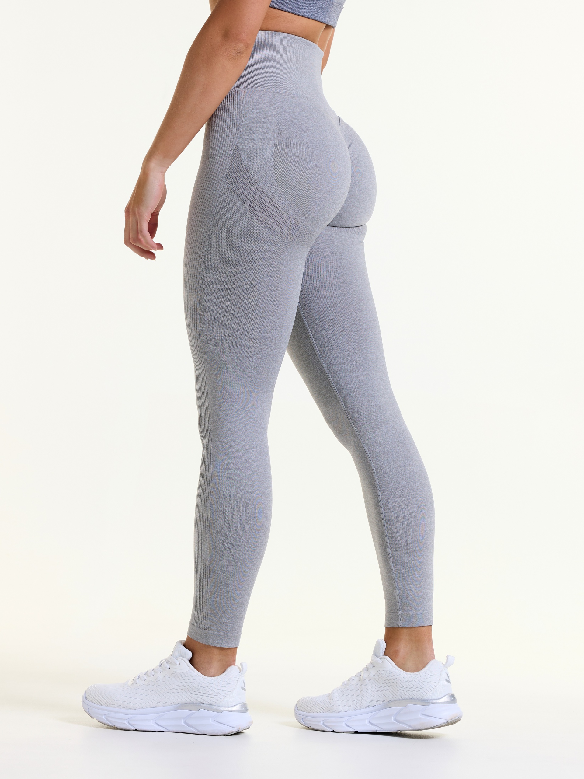 AWARE Scrunch Seamless Tights Grey Melange 