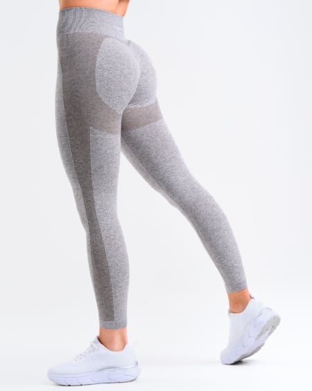 Power Up! Tights Mid Grey Marl